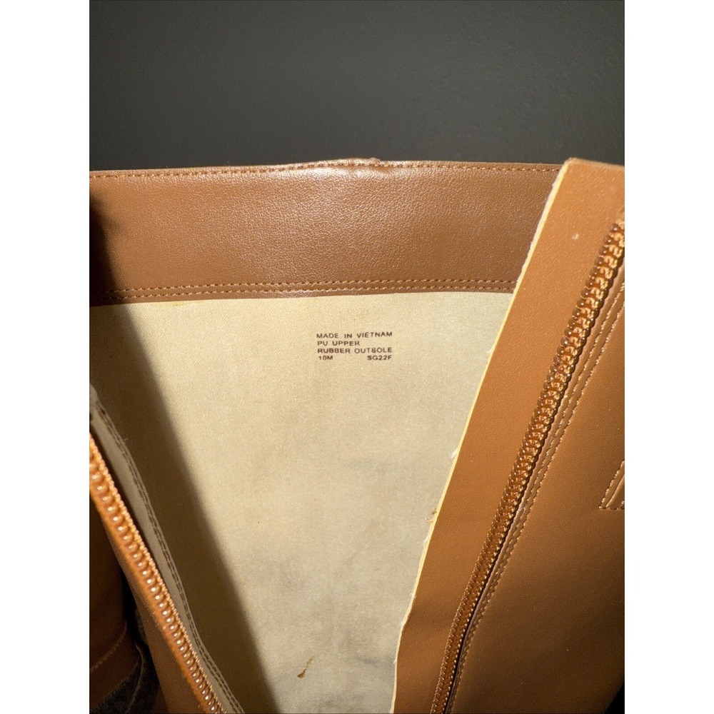 Michael Kors Rory Sz 10M Knee High Riding Boots Faux Leather Yellowstone Cowgirl - Picture 11 of 16